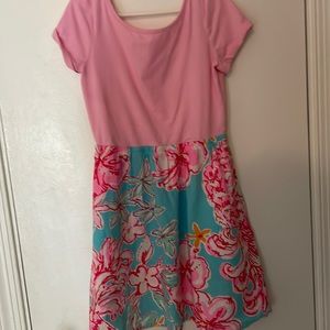 Lily Pulitzer girls sz L short sleeve dress